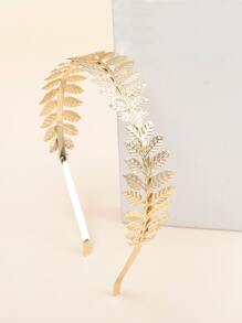 Băng đô trang trí hình lá - Vàng - Xem 2