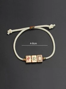 Hợp kim vòng tay trang trí mạt chược thời trang và phổ biến cho nam giới làm quà tặng trang sức và cho vẻ ngoài sành điệu - Nhiều màu - Xem 4