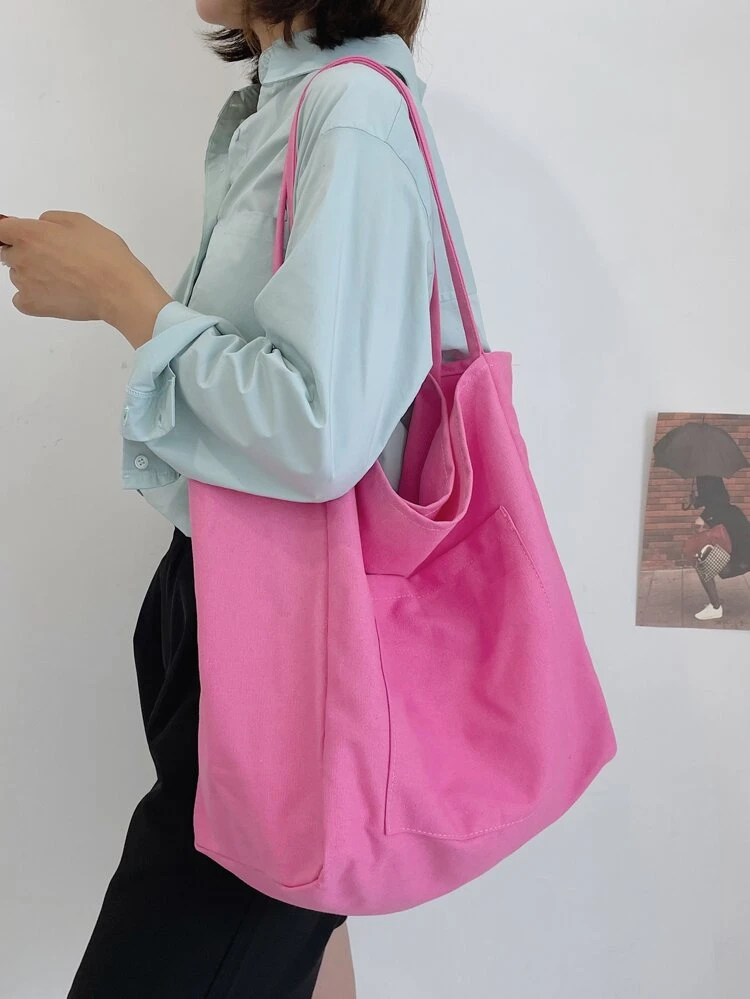 Minimalist Large Tote Bag, Canvas Bag