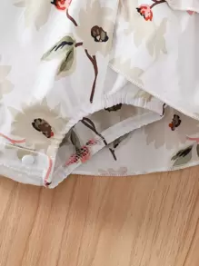 Pijama Frontal De Leopardo Con Diadema Para Bebé Niña 2 En 1