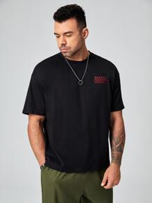 Manfinity RebelGame Nam Áo thun Bông Bản in rồng Trung Quốc - màu đen - Xem 3