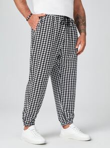 EASEVO Quần Nam Dây kéo Túi răng cưa Giải trí - Đen và trắng - Xem 1