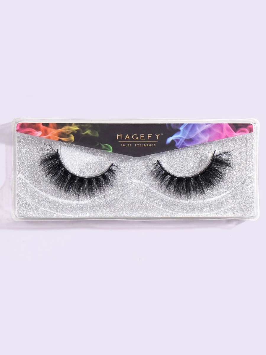 MAGEFY Pair Of Natural Full False Eyelashes,Fluffy Slim For Everyday Use Manga Eyelashes, Travel Essentials Strip Lashes,Lashes,Eyelashes,Fake Lashes - Black - View 1