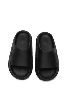Kids' Classic Indoor & Outdoor Slippers, Anti-Slip & Durable, Black, Popular For Boys - Black - View 3