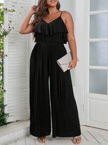 SHEIN Unity Mono de tirantes ribete con fruncido - Negro - Ver 5