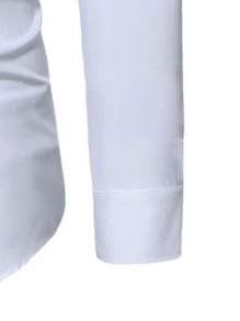 Manfinity Homme Men Mock Neck Button Up Shirt