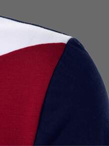 Manfinity Homme Hombres Camisa polo de color combinado ribete en contraste - Multicolor - Ver 6