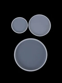 1 个圆形托盘硅胶模具 - 白色 - 查看 2