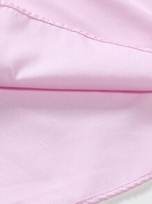 Manfinity Mode Hombres Camisa con parche con bolsillo con botón - Rosa Pálido - Ver 6