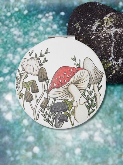 Hattivoarart مرآة نمط فطر محمول قطعة واحدة Fairy Grunge