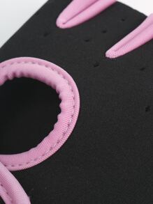 1 Pair Fitness Workout Neoprene Weightlifting Non-Slip Sports Gloves. - Baby Pink - View 8