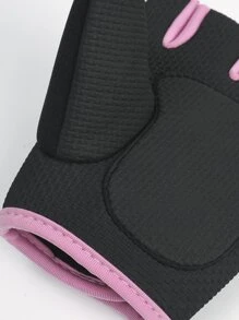 1 Pair Fitness Workout Neoprene Weightlifting Non-Slip Sports Gloves. - Baby Pink - View 9