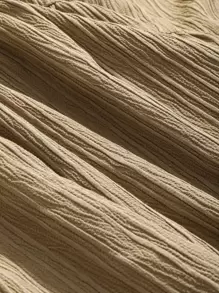 DAZY Váy suông có viền xếp nếp tay phồng - Màu nâu  Mocha - Xem 3
