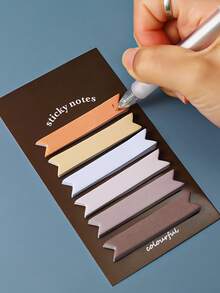 1pc Chỉ số ngẫu nhiên Ghi chú dính - Nhiều màu - Xem 3