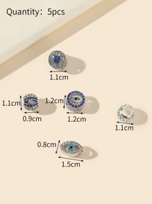 5 cái Rhinestone Trang trí nội thất Tự làm Hạt - Nhiều màu - Xem 3