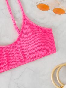 Swim Basics Top bikini Smocked