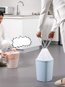 15 件装超厚耐污抽绳垃圾袋，厨房、浴室、家居、家居用品供应商 - 彩色 - 查看 4