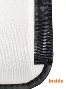 MEIKAXIU 1 pieza Decoración de acolchado para hombro del cinturón de  del coche con strass y peluche - Blanco y Negro - Ver 6