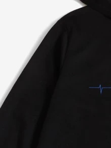 SHEIN Bộ 2 áo nỉ và quần in họa tiết cho bé trai, lót nhiệt, dày - Nhiều màu - Xem 3