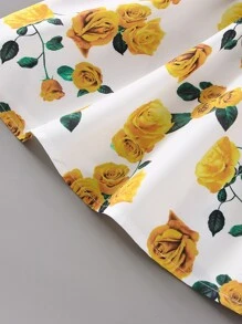 SHEIN 小女童印花吊帶連衣裙 - 彩色 - 查看 4