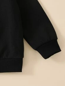 Sudadera con estampado de cráneo - Negro - Ver 3