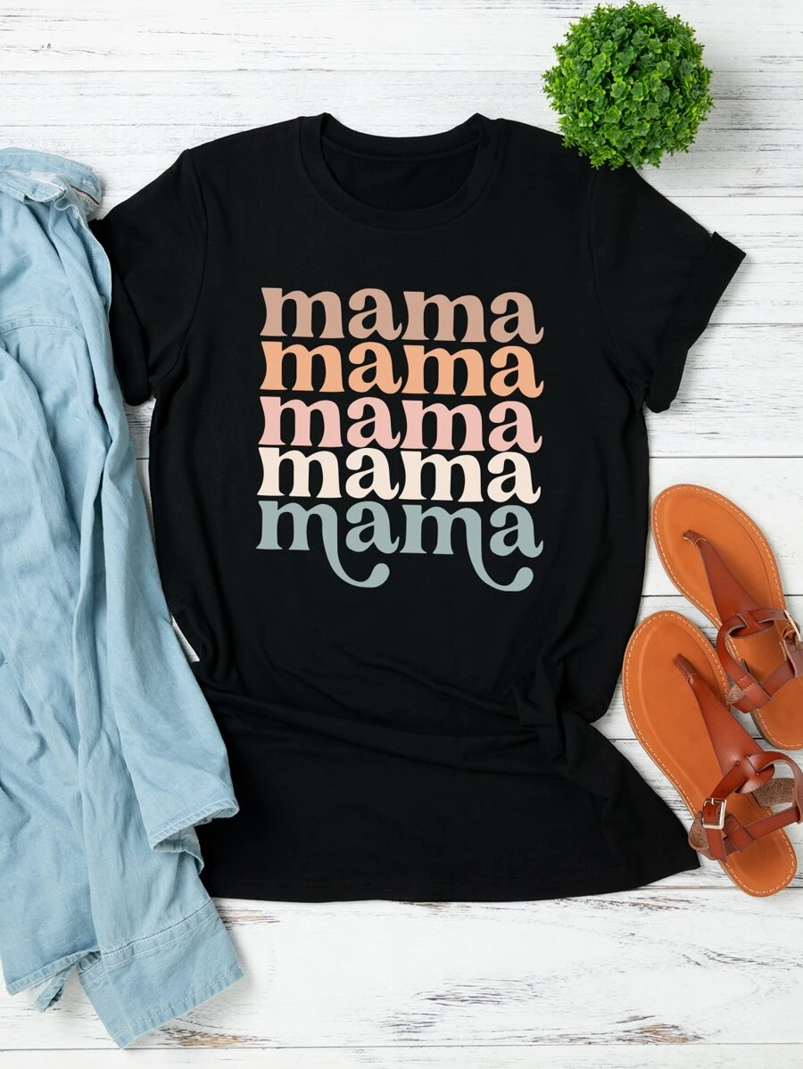 Calvaya Plus Letter Graphic Tee - Black - View 1