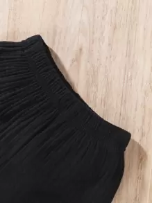 Baby Pocket Patched Top & Shorts - Black - View 6