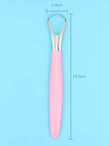 1 pieza Limpiador de lengua, rascador de lengua, decoración del hogar para sala de estar, dormitorio, baño, artículo de viaje, boda, fiesta, cumpleaños, regalos para hombres, mamá, papá, amigos, Año Nuevo, accesorios, regalo divertido - Rosa - Ver 4