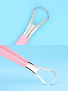 1 pieza Limpiador de lengua, rascador de lengua, decoración del hogar para sala de estar, dormitorio, baño, artículo de viaje, boda, fiesta, cumpleaños, regalos para hombres, mamá, papá, amigos, Año Nuevo, accesorios, regalo divertido - Rosa - Ver 5