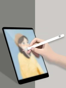 4 piezas Funda unicolor compatible con 1er Apple Pencil - Blanco - Ver 3