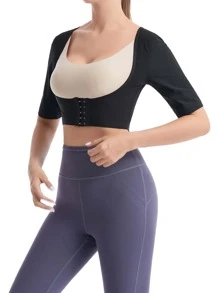 Sports Outdoor Adjustable Chest Support Shapewear Waist Trainer Corset - Black - View 5