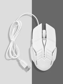 Luminous Wired Mouse, Computer Mouse - White - View 4