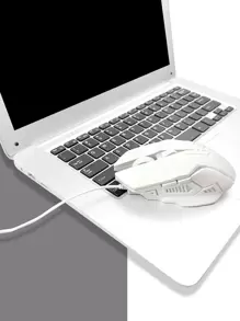Luminous Wired Mouse, Computer Mouse - White - View 6