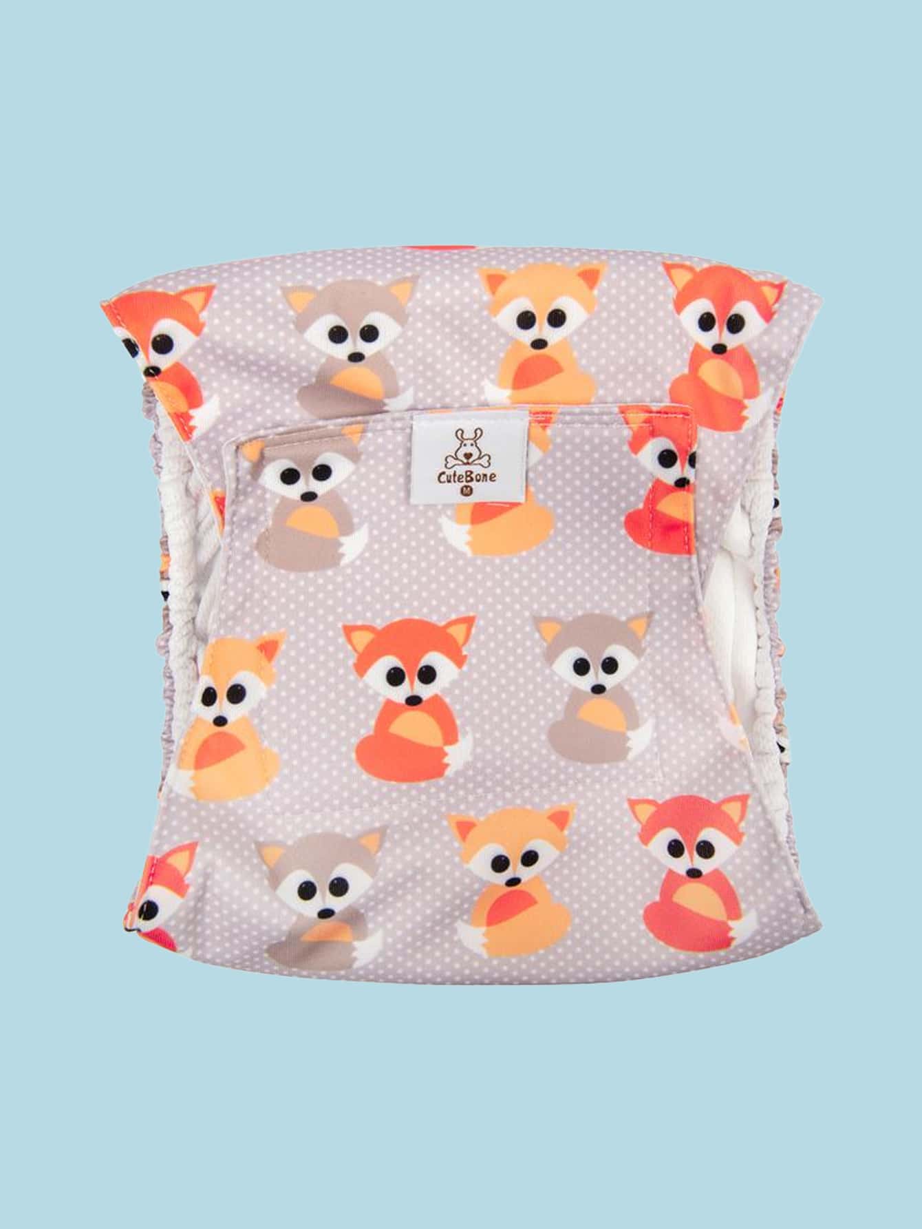 1 chiếc tã cho chó đực họa tiết khủng long, có thể tái sử dụng, tiện lợi.