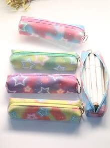 1pc Star Print Random Pencil Case - Multicolor - View 2