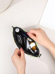 字母和卡通酪梨圖案化妝包 - 彩色 - 查看 2