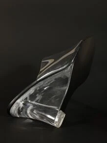 Clear Strap Wedge Slide Sandals - Clear - View 6