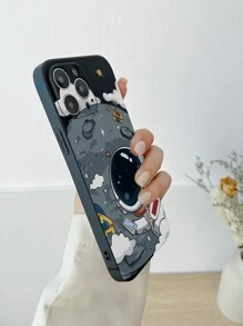 Cartoon Astronaut Print Space Phone Case Compatible With IPhone 11,IPhone 13,IPhone 14 Pro Max - Multicolor - View 2