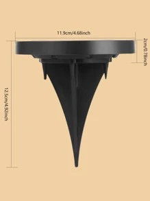 1 pieza 8 LED de luz solar para jardín al aire libre - Blanco - Ver 3