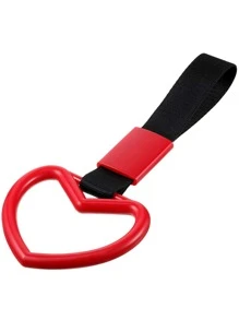 1 pieza con corazón de coche asa con tira - Rojo - Ver 2