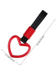 1 pieza con corazón de coche asa con tira - Rojo - Ver 3