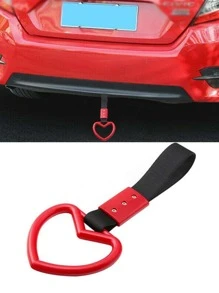 1 pieza con corazón de coche asa con tira - Rojo - Ver 6