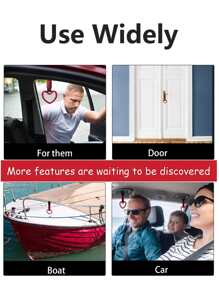 1 pieza con corazón de coche asa con tira - Rojo - Ver 7