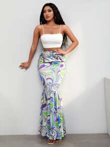 SHEIN SXY Váy nữ Tất cả trên in Boho - Nhiều màu - Xem 4