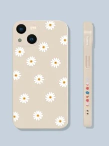 Daisy Painted Phone Case Compatible With IPhone 11,IPhone 13,IPhone 14 Pro Max - Beige - View 3