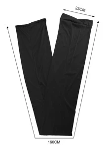 Solid Head Wrap - Black - View 3