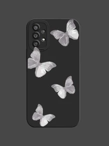 Funda de teléfono con estampado de mariposa - Negro - Ver 4