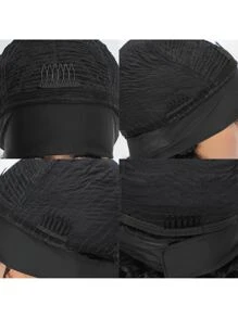 Bone Straight Headband Wigs 180% Remy Real Short Short Human Hair Machine Made For Woman Wear To Go Affordable Ombre Color - SNATURAL/27 - View 8