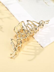 Hollow Out Hair Claw - Gold - View 2
