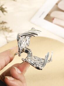 Minimalist Hair Claw - Silver - View 3